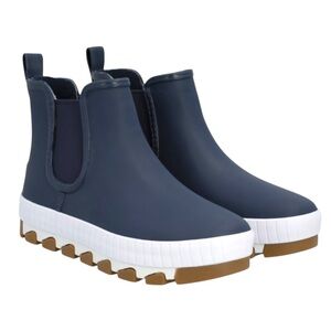 SPERRY Torrent Pull on Rain Bootie Navy Size 5.5 EUC